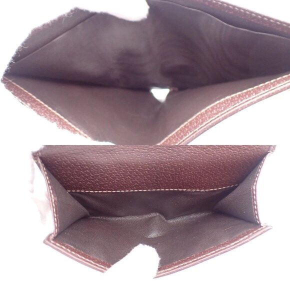 GUCCI Abbey GG Pattern Bifold Wallet Purse Canvas Leather Brown GHW 34YH606Pleas - Picture 11 of 14